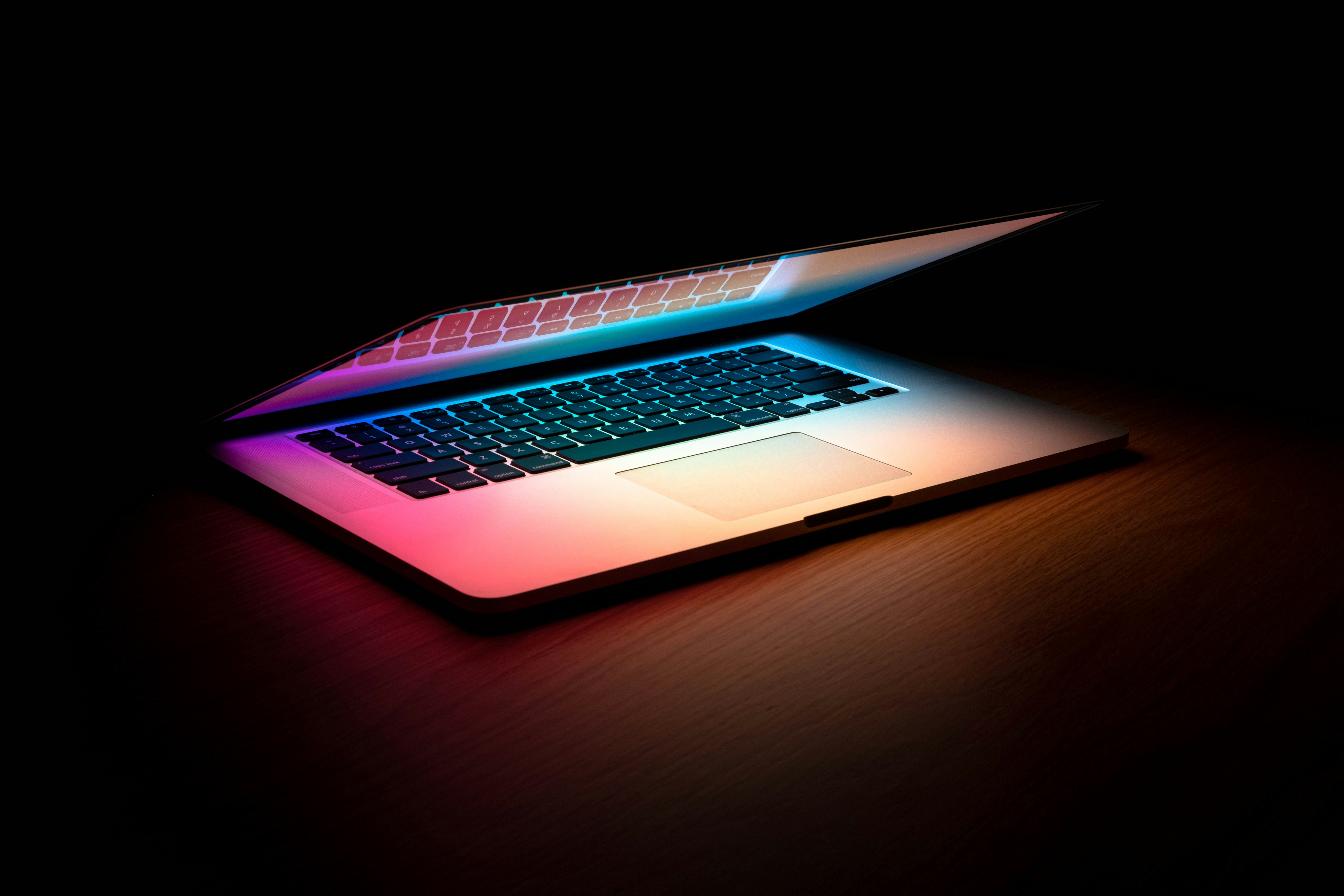 laptop including data and code