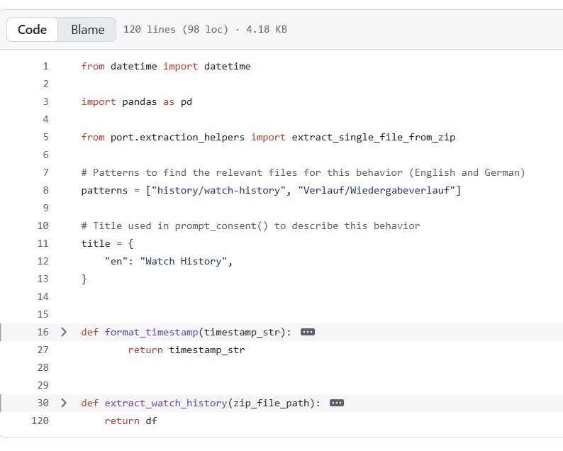 Python code for extracting files