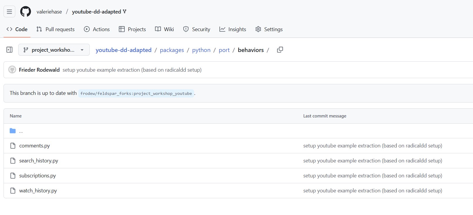 Python code for extracting files